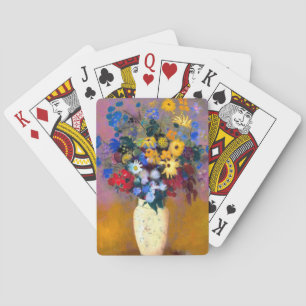 Weiße Vase mit Blume Odilon Redon Spielkarten