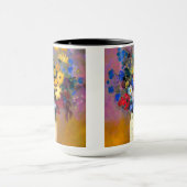 Weiße Vase mit Blume Odilon Redon Tasse (Zentrum)