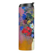 Weiße Vase mit Blumen Odilon Redon Thermosbecher (Nach links gedreht)