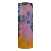 Weiße Vase mit Blumen Odilon Redon Thermosbecher (Rückseite)