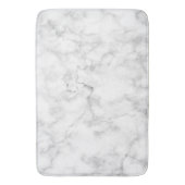 Weiße Venen Marmormatte Badematte (Vorderseite Vertikal)