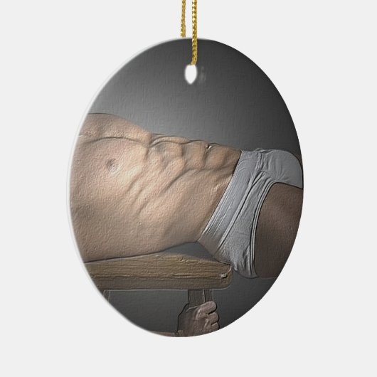 weiße Verzierung der Memorandum-2-Sided Keramikornament (Rechts)