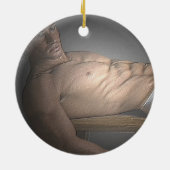 weiße Verzierung der Memorandum-2-Sided Keramikornament (Hinten)