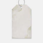 Weiße Vintage Blume Elegante Vielen Dank Geschenkanhänger (Rückseite)