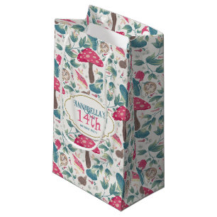 Weiße Vintage Cottagecore Pilz-Geburtstagsfeier Kleine Geschenktüte