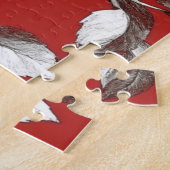 Weiße Vintage-Rose Puzzle (Seite)