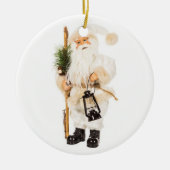 WEISSE VINTAGE SANTA CHRISTMAS ORNAMENT (Vorne)