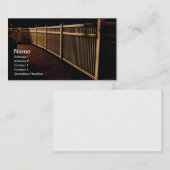 weiße Vinyl Außenzaun Visitenkarte (Vorne/Hinten)