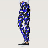 WEISSE VIOLINE AUF MARINE MUSICNOTES LEGGINGS (Links)