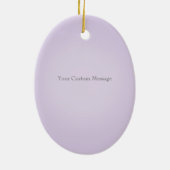 Weiße Violine oder Viola mit Bow Lavender Musical Keramik Ornament (Hinten)