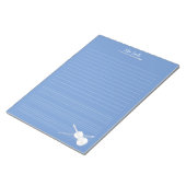 Weiße Violine und Bow Notizblock (angewinkelt)