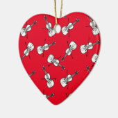 Weiße Violinen Keramik Ornament (Links)