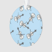Weiße Violinen Ornament (Vorderseite)