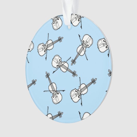 Weiße Violinen Ornament (Vorderseite)