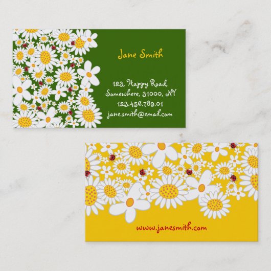 Weiße Visitenkarte (Vorne/Hinten)