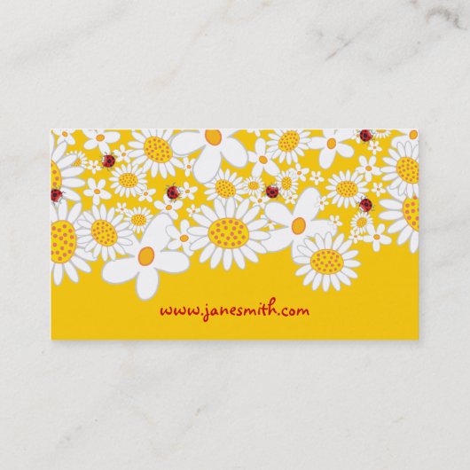 Weiße Visitenkarte (Rückseite)