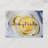 Weiße Visitenkarte (Rückseite)