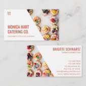 Weiße Visitenkarten für die Lieferung von Lebensmi Visitenkarte (Vorne/Hinten)