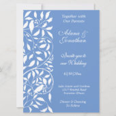 Weiße Vögel bei Hochzeiten Einladung (Vorderseite)