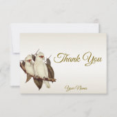 Weiße Vögel Danke Karte (Vorderseite)