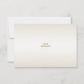 Weiße Vögel Danke Karte (Rückseite)