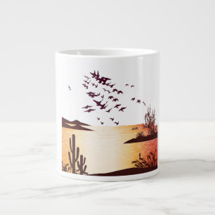 Weiße Vögel Design Tasse   Süße Natur Kaffeetasse