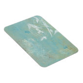 Weiße Vögel fliegen durch den blauen Himmel Magnet (Rechte Seite)