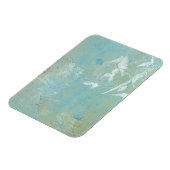 Weiße Vögel fliegen durch den blauen Himmel Magnet (Linke Seite)