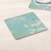 Weiße Vögel fliegen durch den blauen Himmel Rechteckiger Pappuntersetzer (angewinkelt)