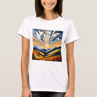 Weiße Vögel im Sonnenlicht T-Shirt