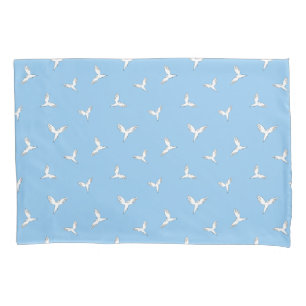 Weiße Vögel. Kissenbezug