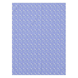 Weiße Vögel und Blume auf blau Tischdecke