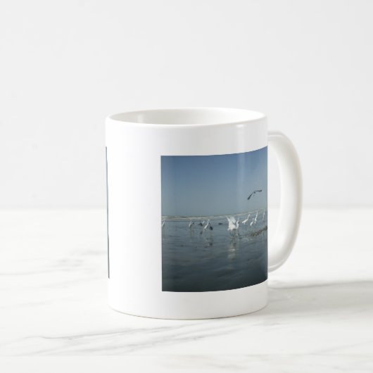 Weiße Vögel zeigen Hakuna matata.JPG Kaffeetasse (VorderseiteRechts)
