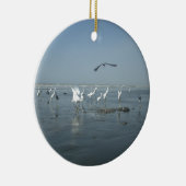 Weiße Vögel zeigen Hakuna matata.JPG Keramik Ornament (Rechts)