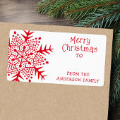 Weiße Volkskunst Schneeflocke zum Geschenk