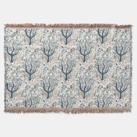 Weiße Volkskunst, Wald Erde Tones Decke (Vorderseite)