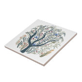 Weiße Volkskunst, Wald Erde Tones Fliese (Seite)