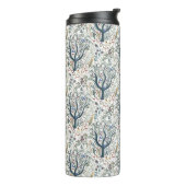 Weiße Volkskunst, Wald Erde Tones Thermosbecher (Nach links gedreht)