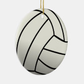 Weiße Volleyballmannschaft Keramik Ornament (Rechts)