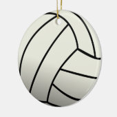 Weiße Volleyballmannschaft Keramik Ornament (Links)