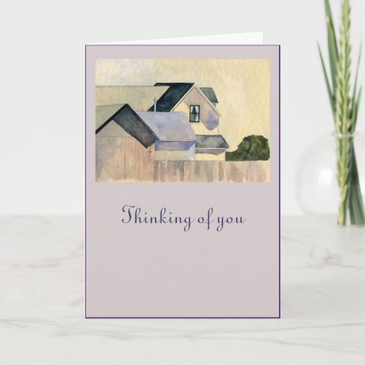 Weiße Vorhänge im Fenstergedanken Ihrer Karte (Vorderseite)