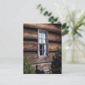 Weiße Vorhänge Postkarte (Stehend Vorderseite)