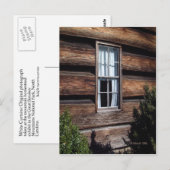 Weiße Vorhänge Postkarte (Vorne/Hinten)