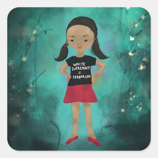 Weiße Vorherrschaft ist Aufkleber für den Terroris (Vorderseite)