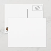 Weiße Vorlage Postkarte (Vorne/Hinten)