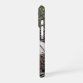 Weiße Waldpilz-Ästhetik-Handyhülle iPhone Hülle (Linke Seite)