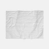 Weiße Wand Fleecedecke (Vorderseite (Horizontal))