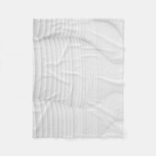 Weiße Wand Fleecedecke (Vorderseite)