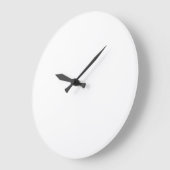 Weiße Wand-Uhr Große Wanduhr (Winkel)