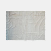 Weiße Wandfliesen Fleecedecke (Vorderseite (Horizontal))